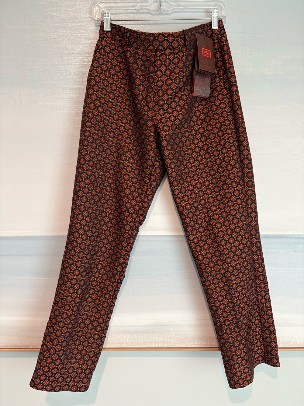 Etro Women’s NWT Geometric Print trousers 44
